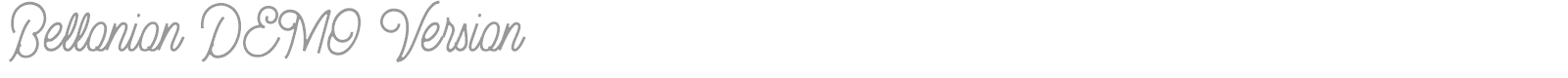 Bellonion font preview